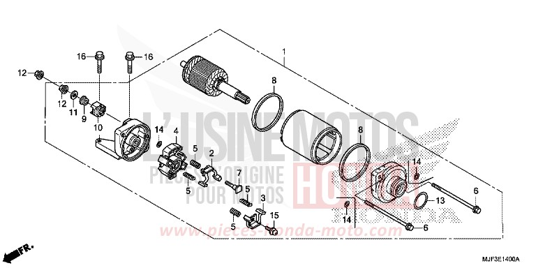 STARTER MOTOR for CTX700 ABS DARKNESS BLACK METALLIC (NH463) from 2014
